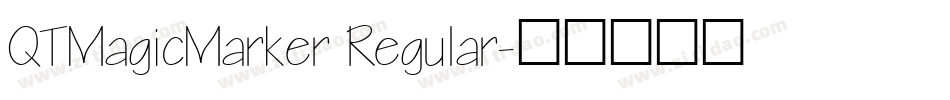 QTMagicMarker Regular字体转换